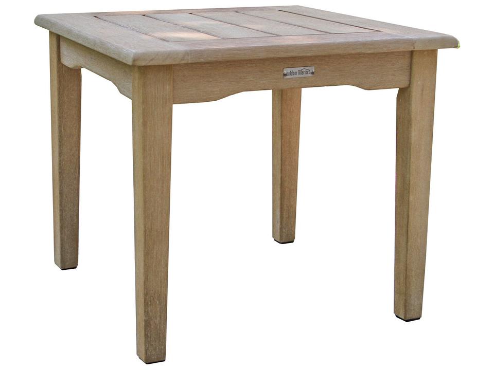 Antique Wash Square Accent Table in Eucalyptus