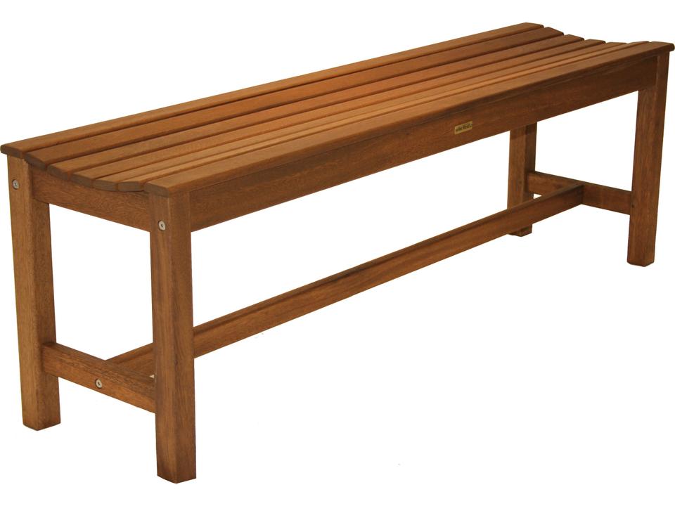 Eucalyptus 3-Seater Backless Bench in Umber Brown