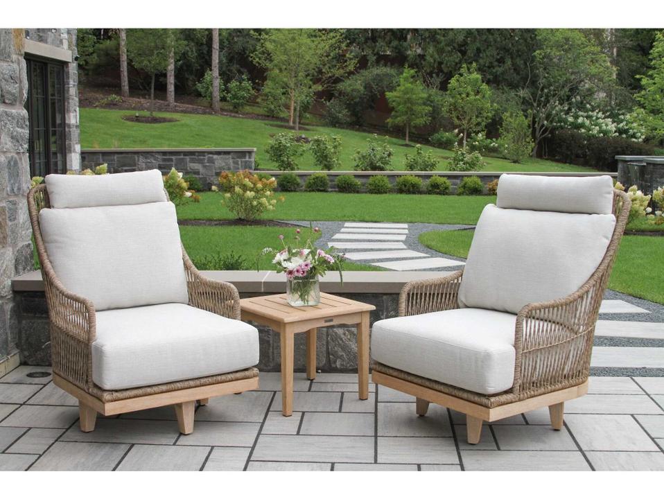 Antique Wash Aluminum Cushion Lounge Set