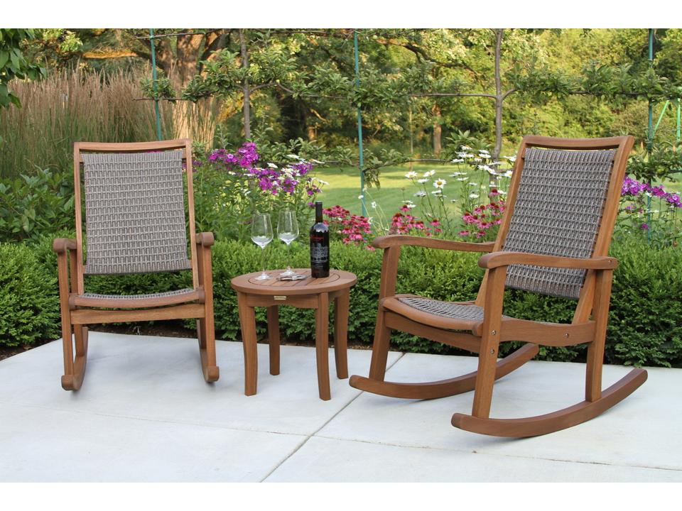 Eucalyptus Wood Rope Lounge Set