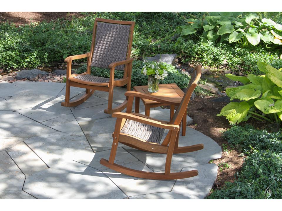 Eucalyptus Wood Rope Lounge Set
