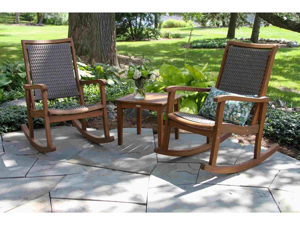 Eucalyptus Wood Rope Lounge Set