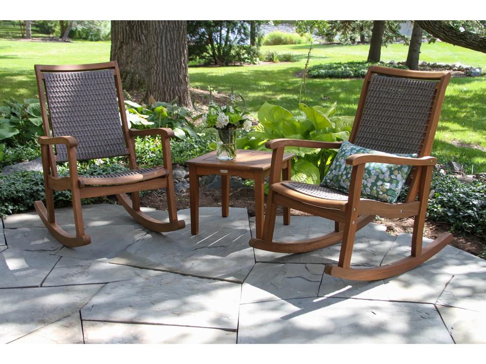 Eucalyptus Wood Rope Lounge Set