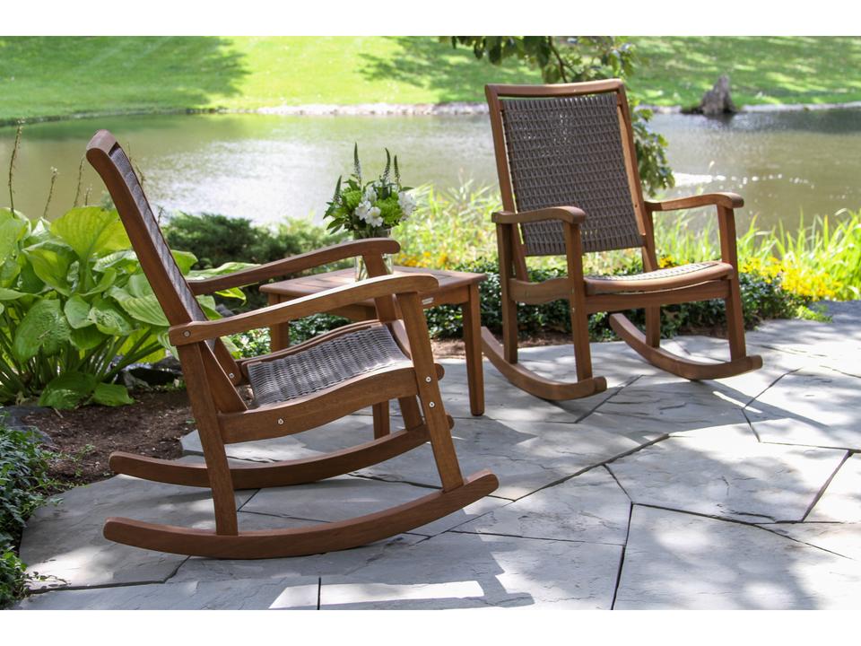 Eucalyptus Wood Rope Lounge Set