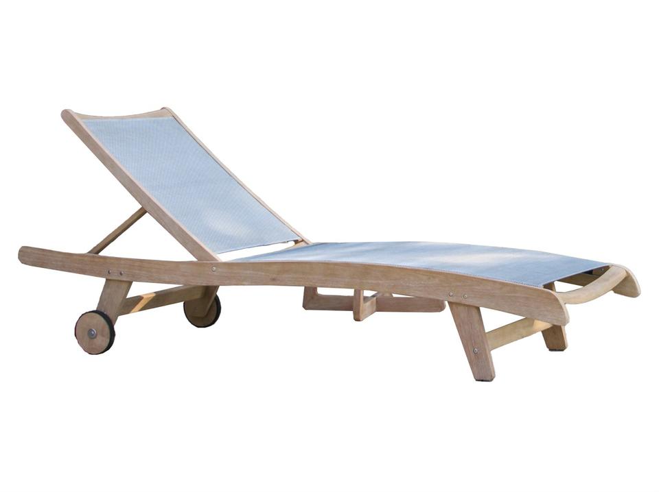 Antique Wash Eucalyptus Multi-Position Sling Chaise Lounger