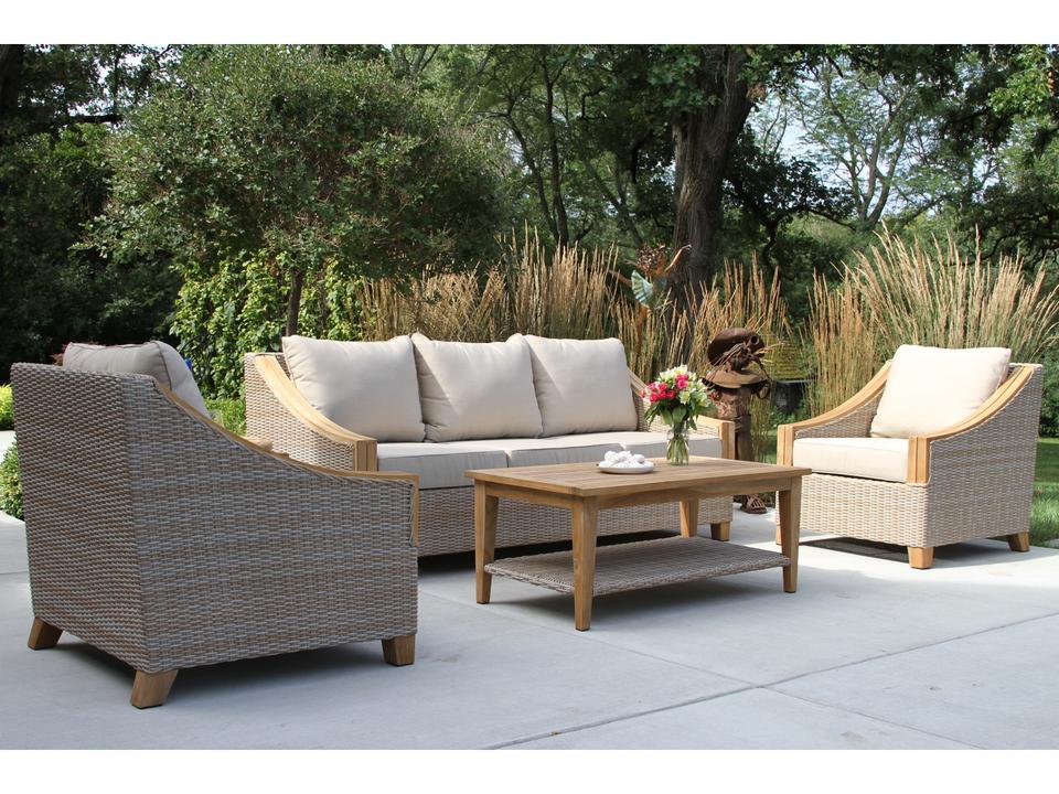 Teak Cushion Lounge Set
