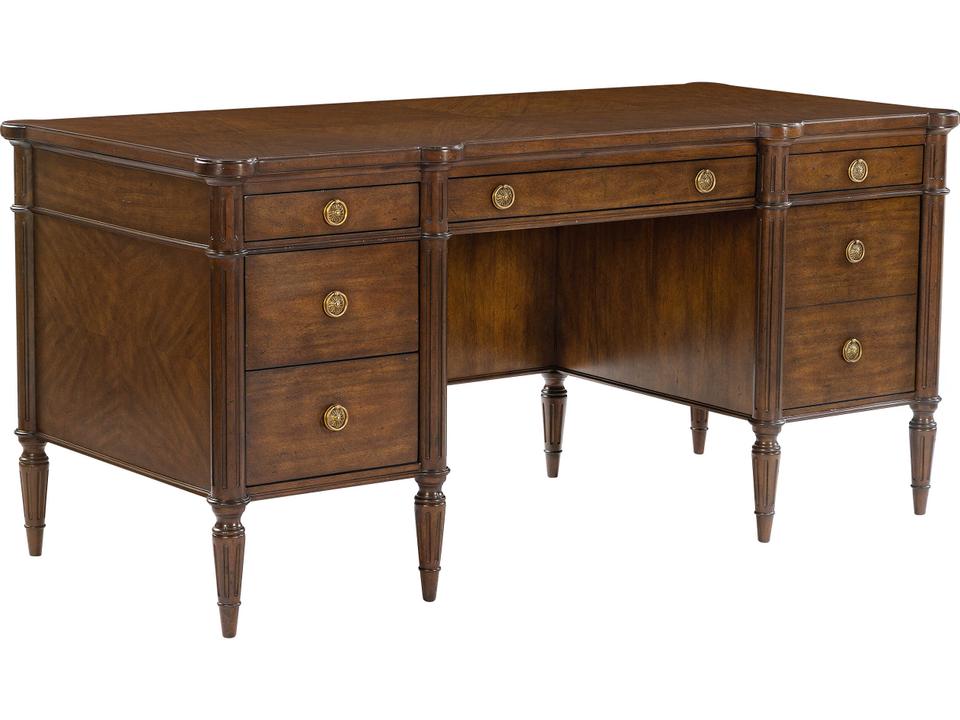 Fairfield Country Brown Acacia Wood Executive Desk