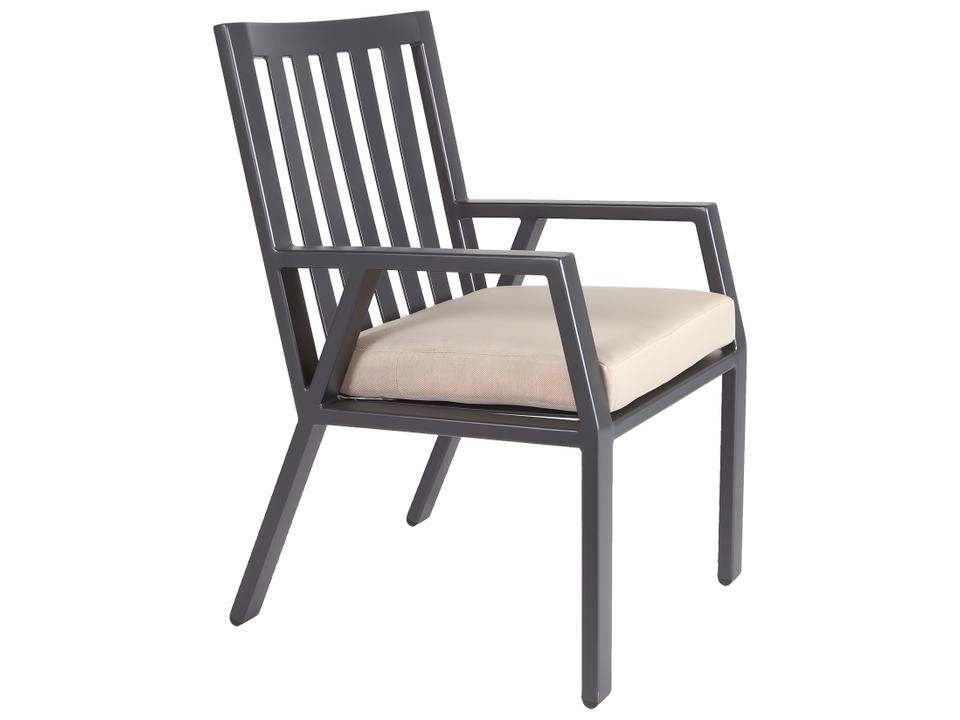 Aris Aluminum Outdoor Patio Dining Arm Chair
