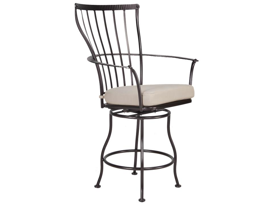 Monterra Swivel Counter Stool Wrought Iron Frame