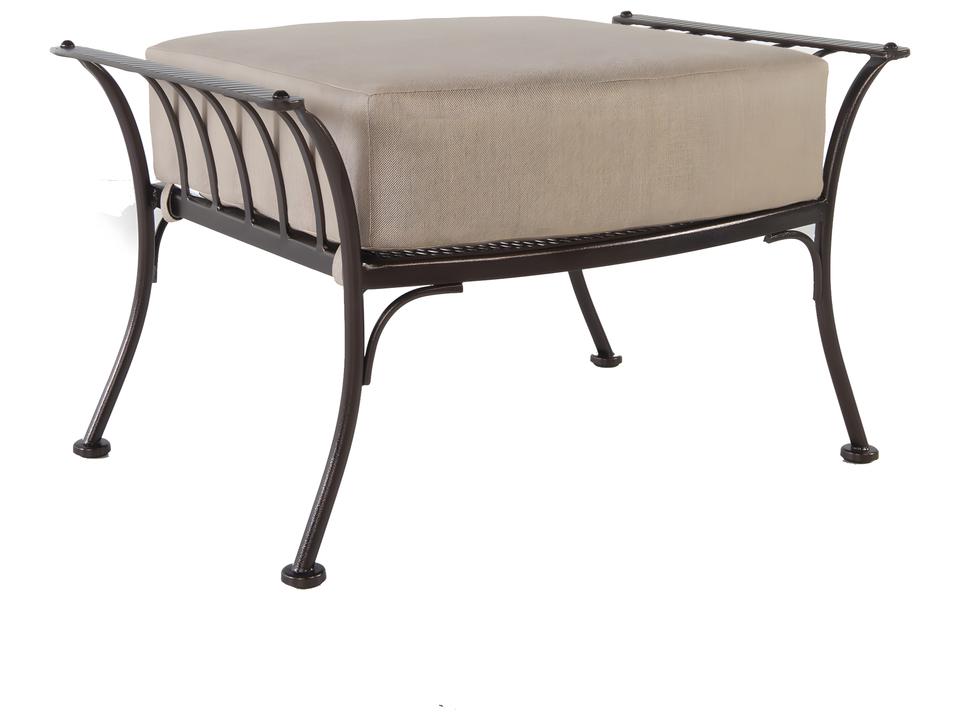 Monterra Wrought Iron Urban-Scale Patio Ottoman