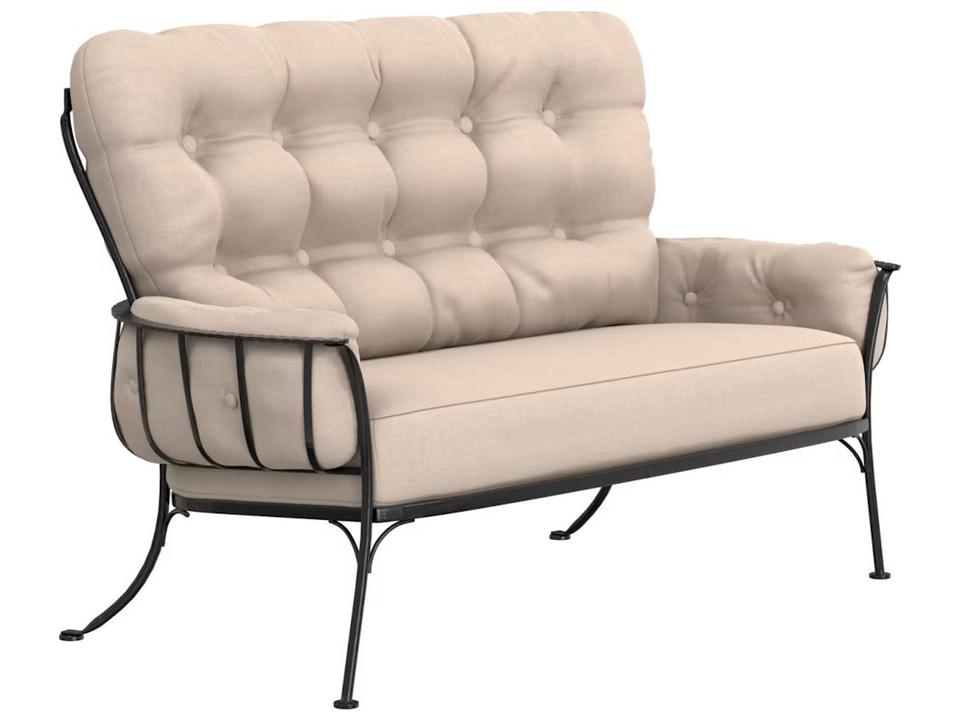Monterra Urban Scale Wrought Iron Outdoor Loveseat