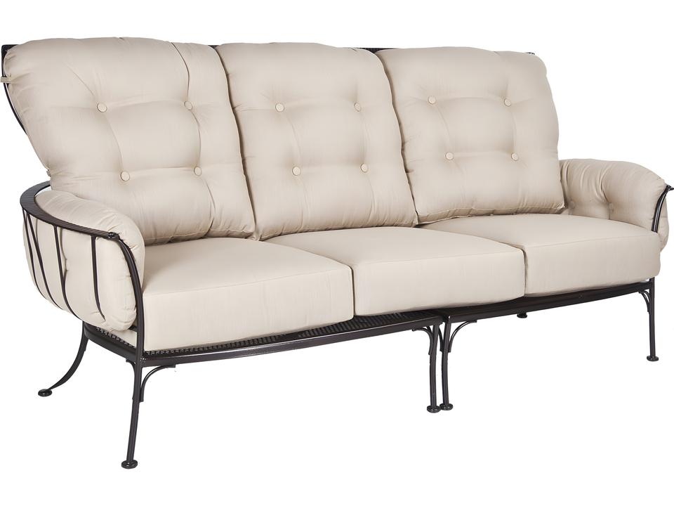 Monterra 3-Seat Wrought Iron Outdoor Sofa