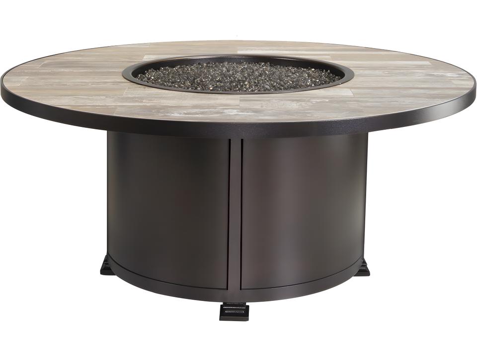 Santorini 54-Inch Round Chat Height Fire Pit