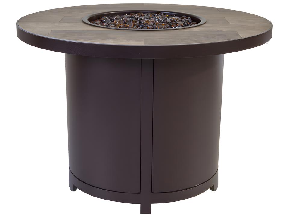 Capri 36-Inch Round Chat Height Outdoor Fire Pit Table