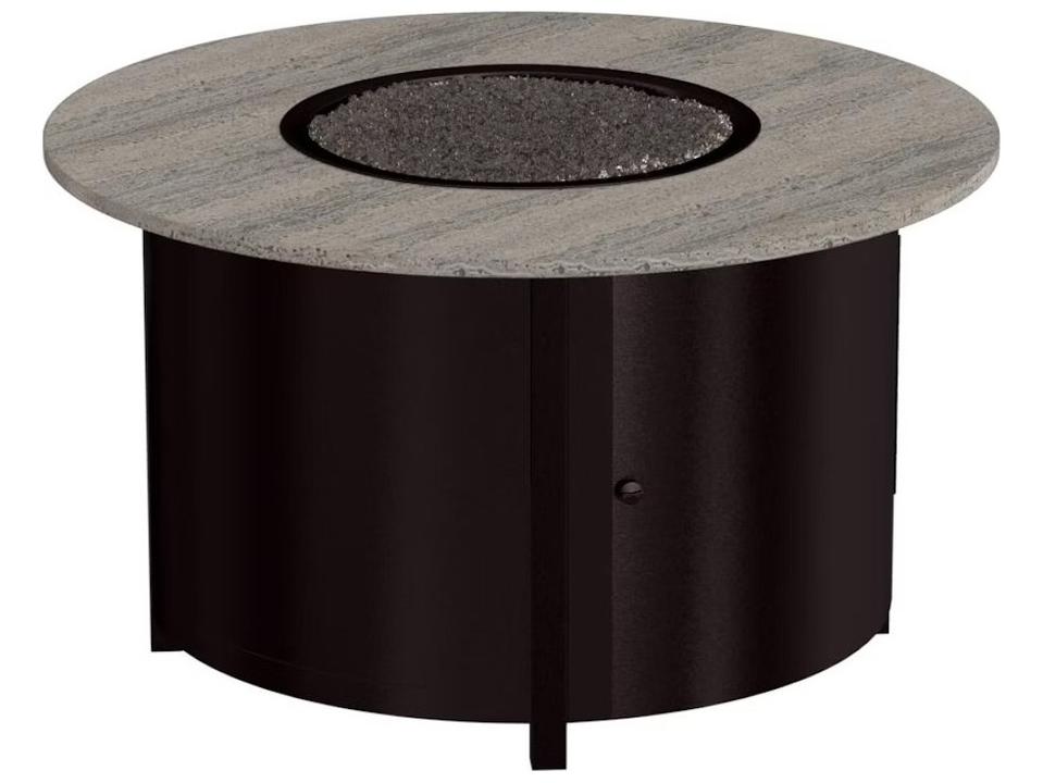 Casual Fireside Phoenix Steel Round Chat Height Fire Pit Table
