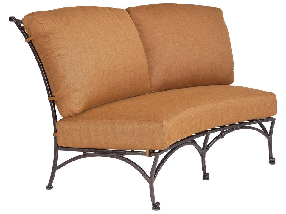 San Cristobal Wrought Iron Cushion Loveseat
