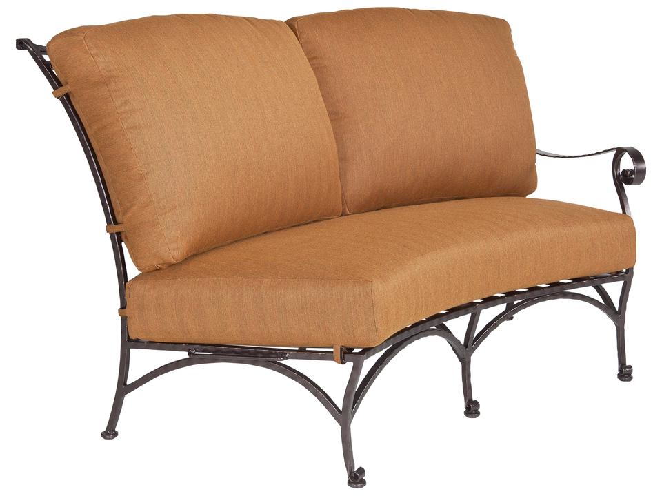 San Cristobal Wrought Iron Cushion Loveseat