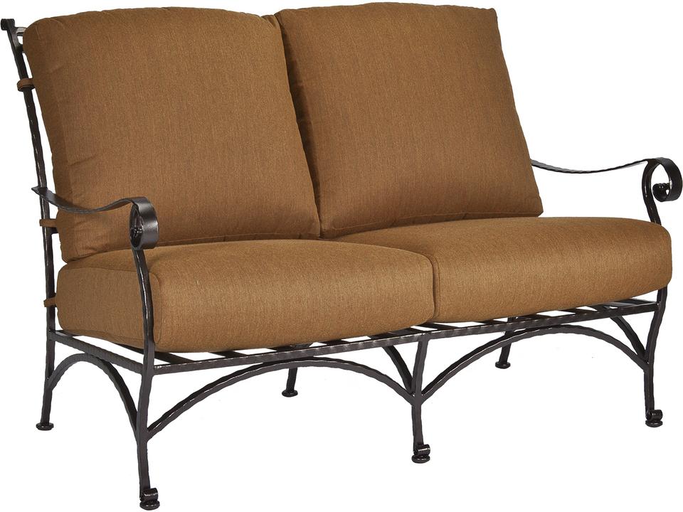 San Cristobal Wrought Iron Cushion Loveseat