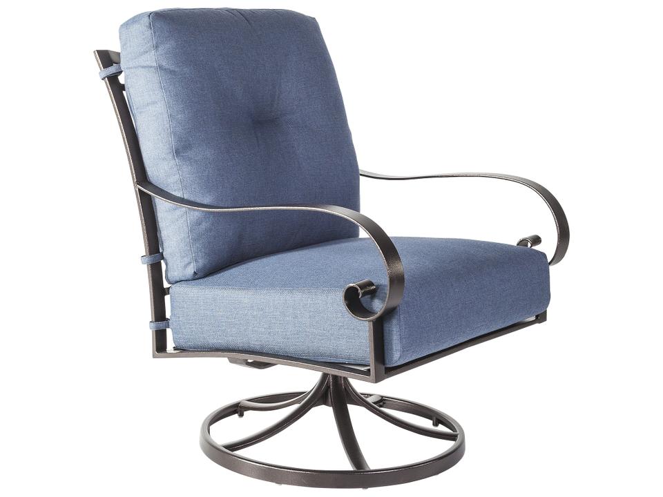 Pasadera Wrought Iron Swivel Rocker Lounge Chair