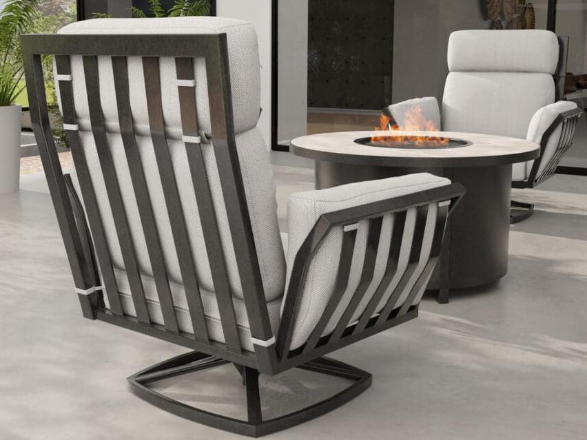 Aris Aluminum Outdoor Patio Lounge Set