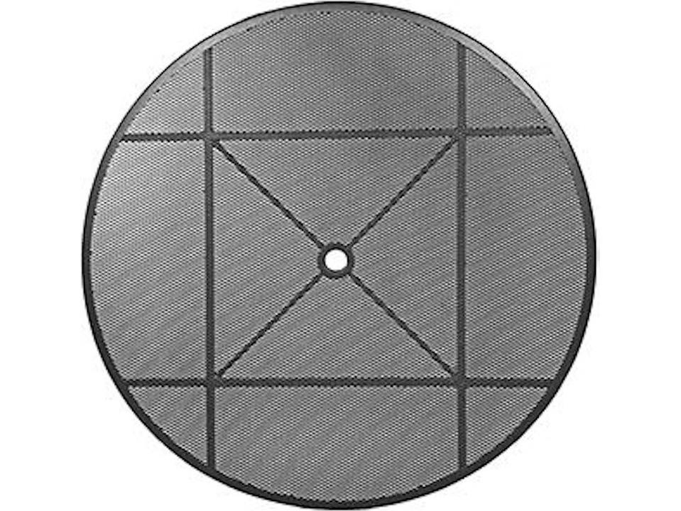 Micro Mesh Wrought Iron 42-Inch Round Table Top with Umbrella Hole