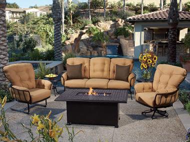 Monterra Wrought Iron Patio Lounge Set
