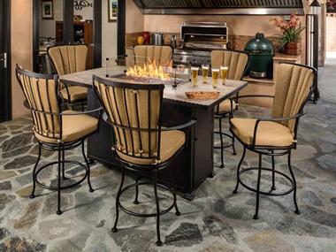 Monterra Wrought Iron Counter Set