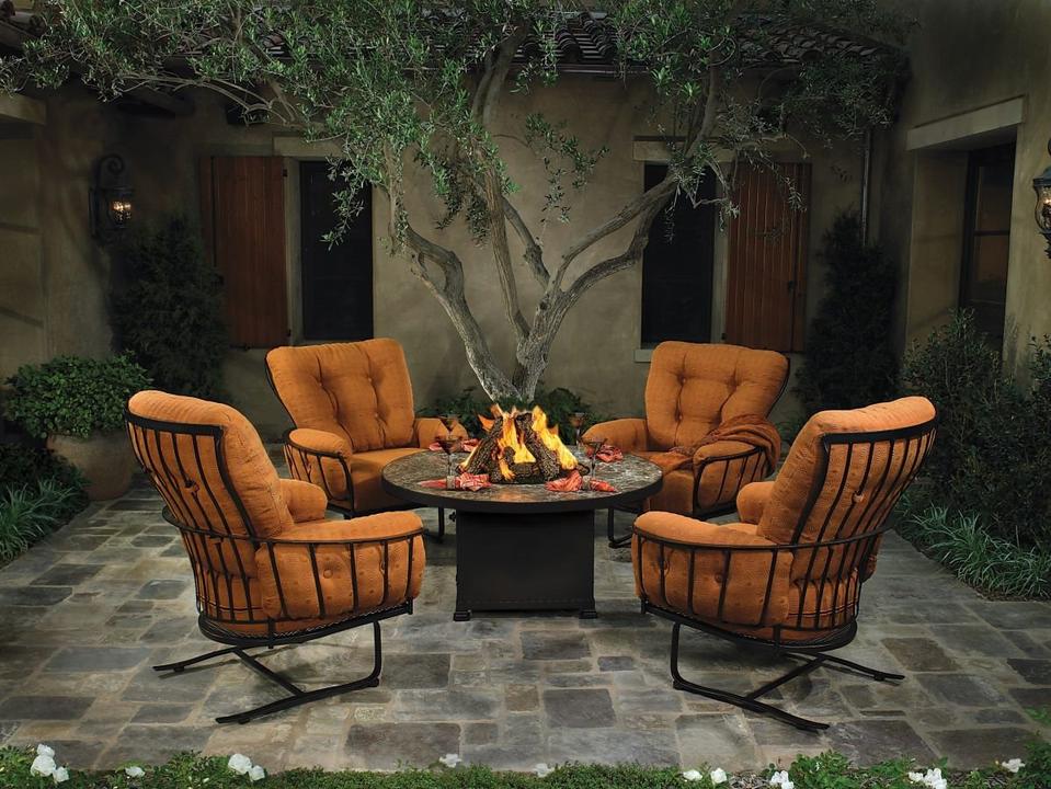 Monterra Wrought Iron Outdoor Lounge Set