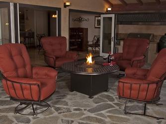 Monterra Wrought Iron Outdoor Patio Lounge Set