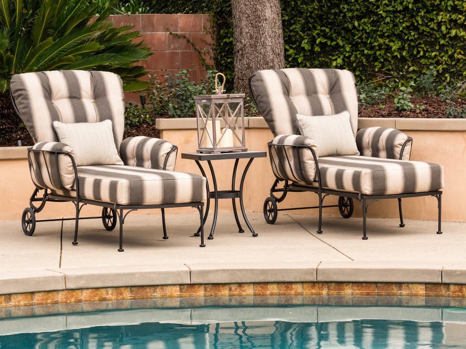 Monterra Wrought Iron Outdoor Patio Lounge Set