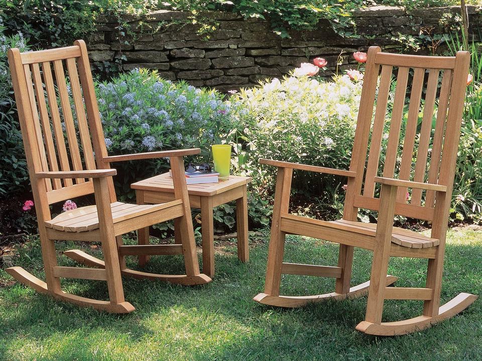 Classic Teak 3 Piece Patio Lounge Set in Natural