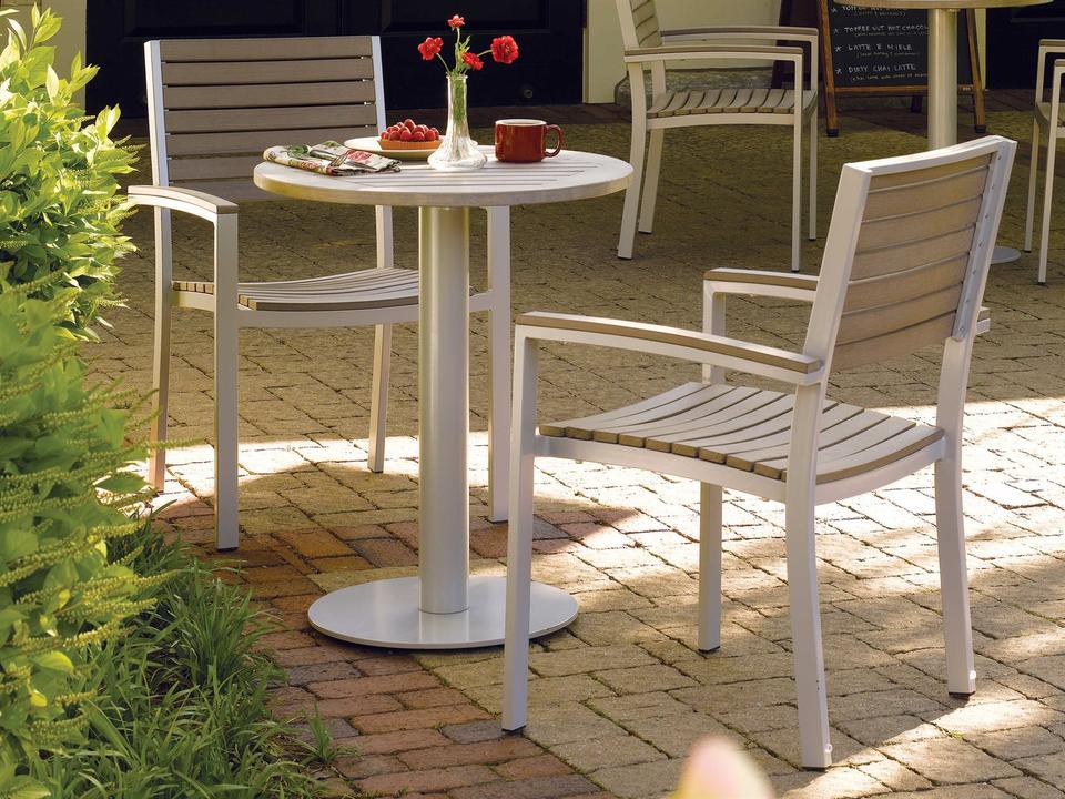 Travira 3 Piece Table and Chair Aluminum Dining Set
