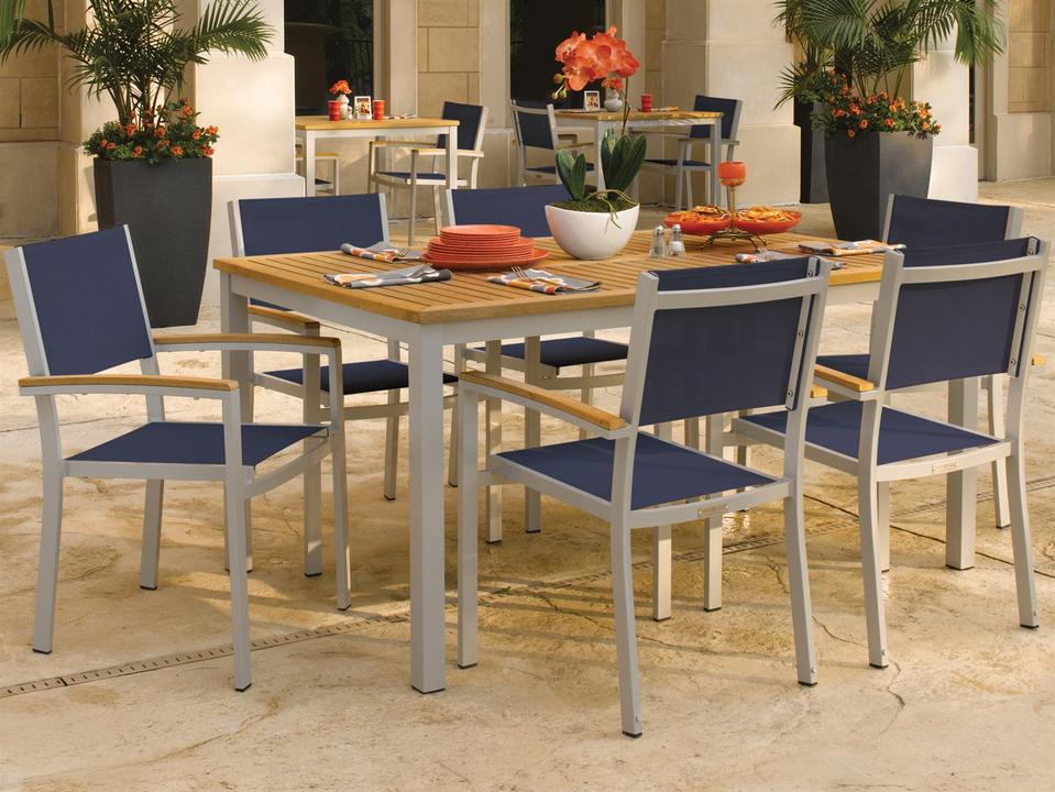 Travira 7 Piece Rectangular Dining Set with Tekwood Table