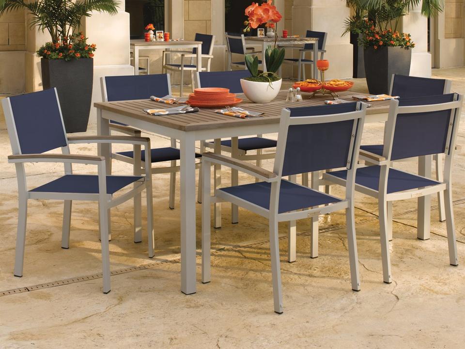Travira 7 Piece Rectangular Dining Set with Ink Pen Sling
