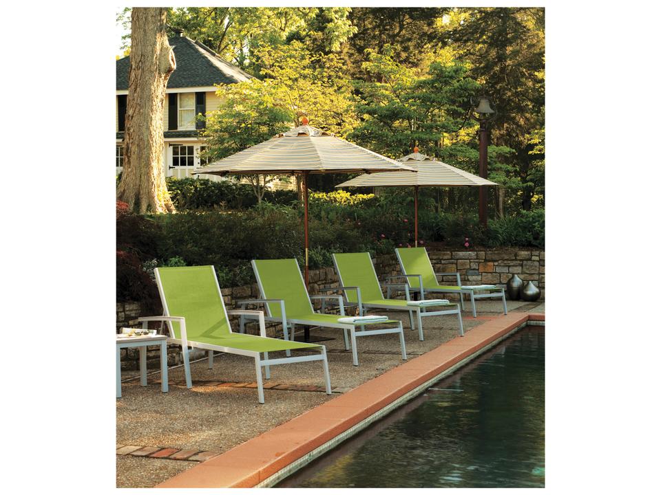 Travira 8 Piece Outdoor Lounge Set Go Green Slings Flint Frames
