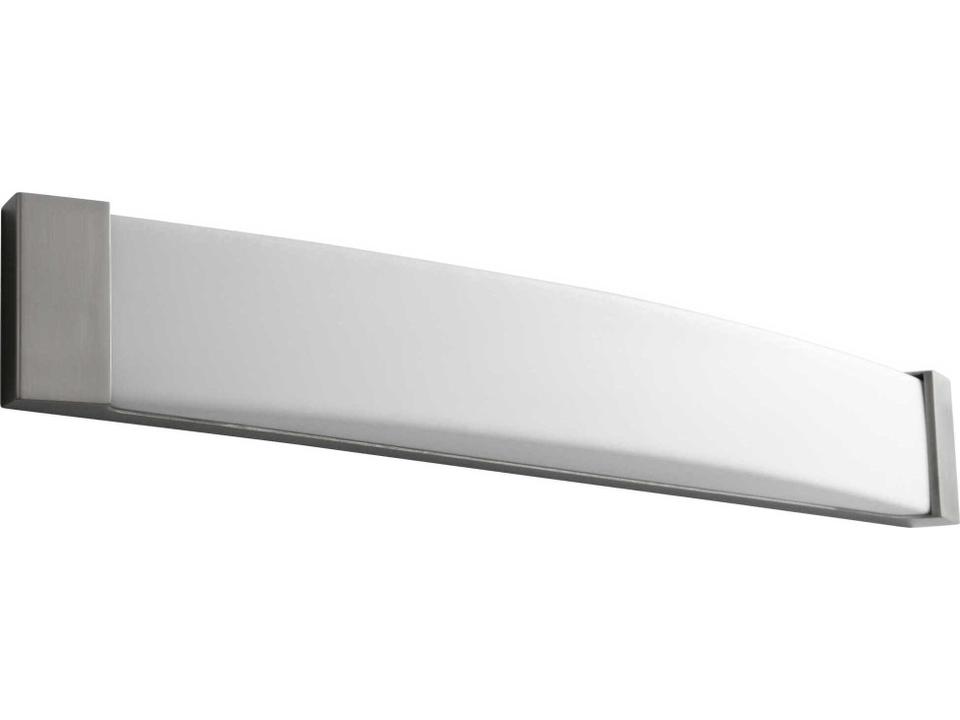 Apollo 2-Light Vanity Light in Satin Nickel with Matte White Acrylic Shade