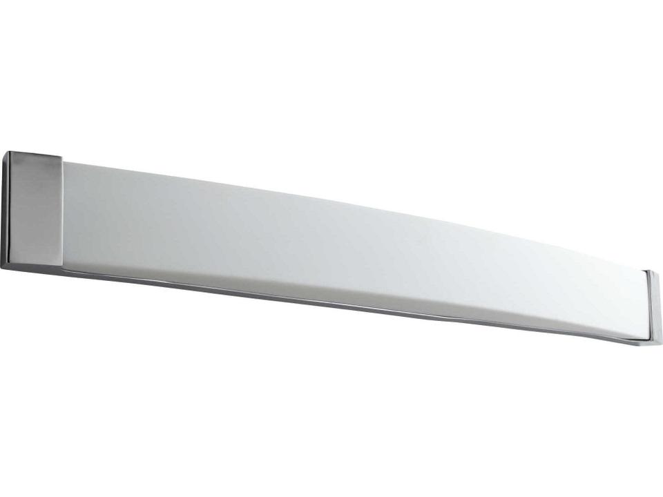 Apollo 2-Light Vanity Light in Polished Chrome with Matte White Acrylic Shade