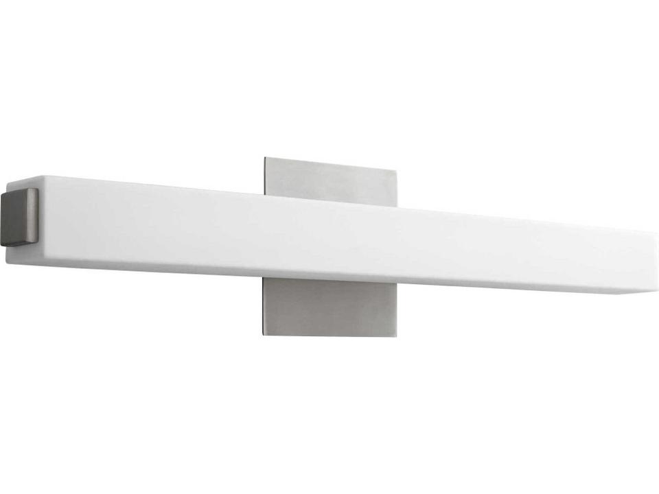 Adelphi 1-Light Vanity Light in Satin Nickel with Matte White Acrylic Shade