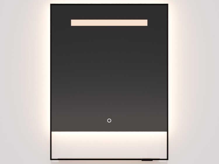 Castore Black Rectangular Wall Mirror