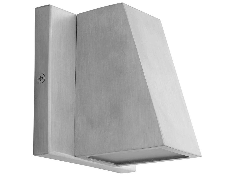 Titan 1-Light Integrated LED Outdoor Wall Sconce in Brushed Aluminum and Glass