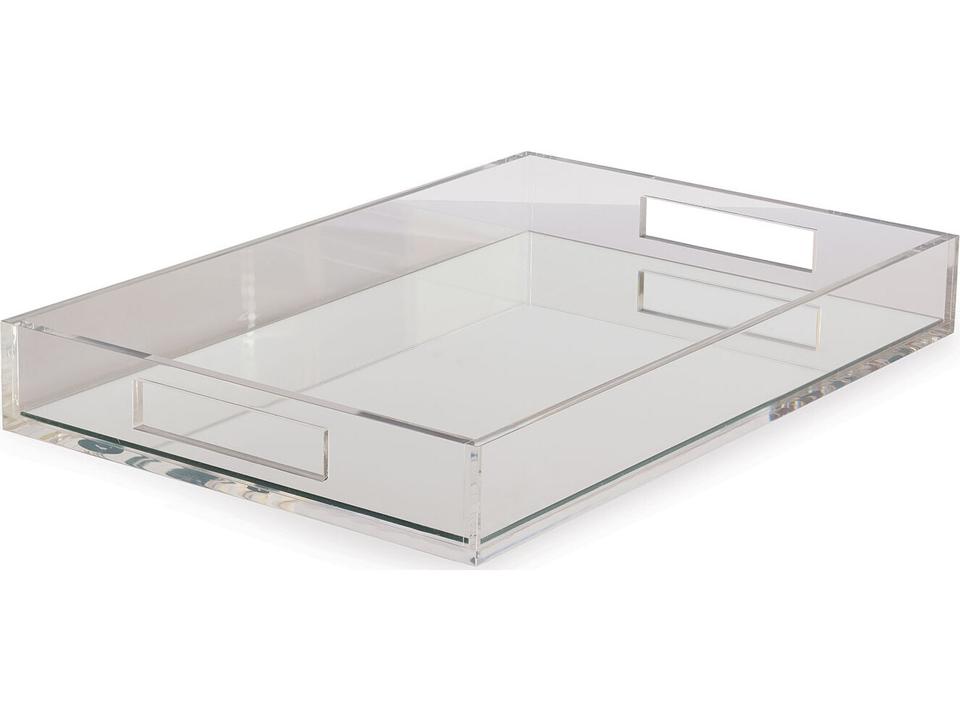 Glencoe Rectangular Lucite Mirror Tray