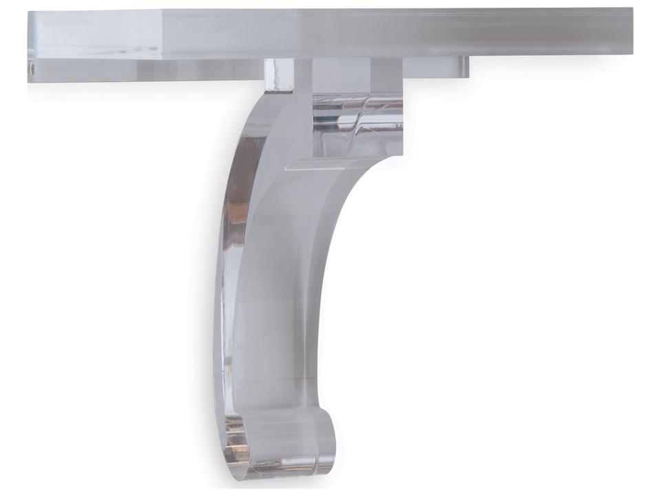 Glencoe Clear Lucite Wall Shelf