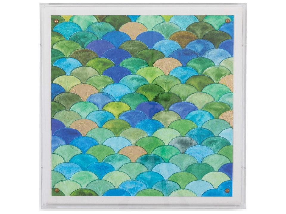 Emerald Isle Giclee Wall Art with Gold Leaf Embellishment