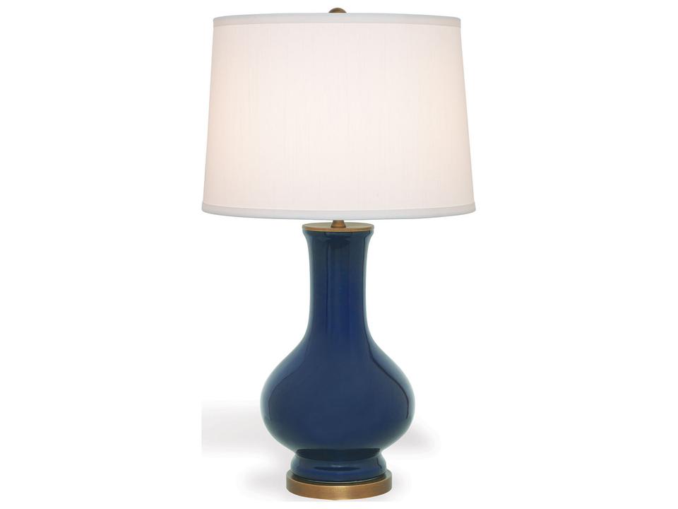 Dorothy Table Lamp Cobalt Blue with Aged Brass Accents