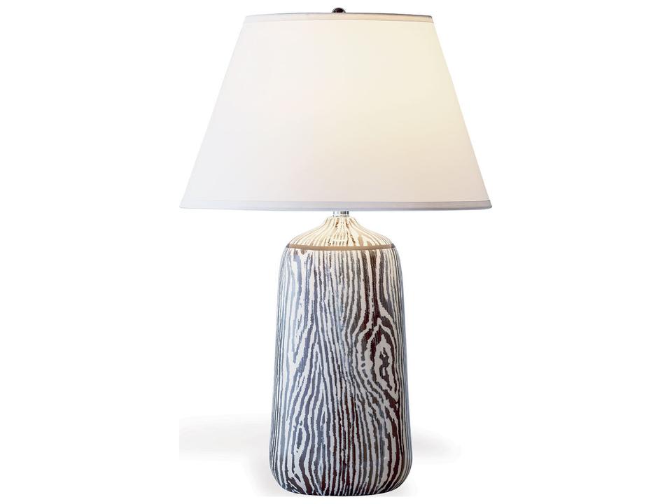 Muirwoods Porcelain Table Lamp with Nickel Hardware