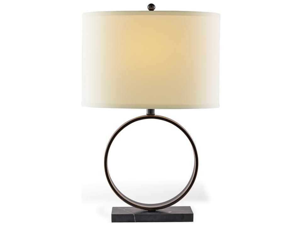 Megan Table Lamp with Bronze Finish and Marble Base