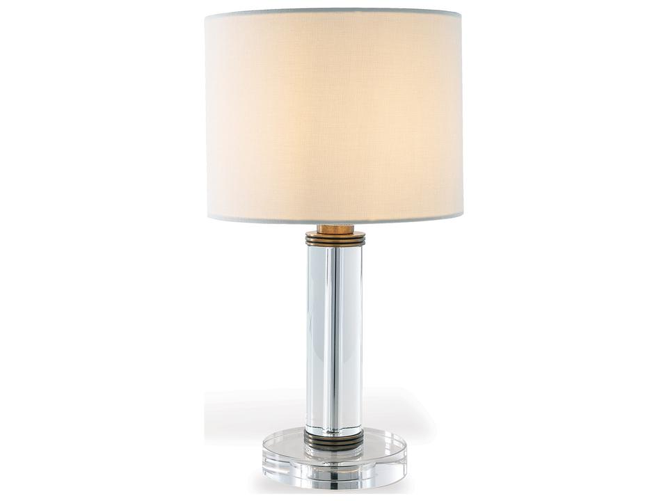 Billy Crystal and Brass Mini Table Lamp