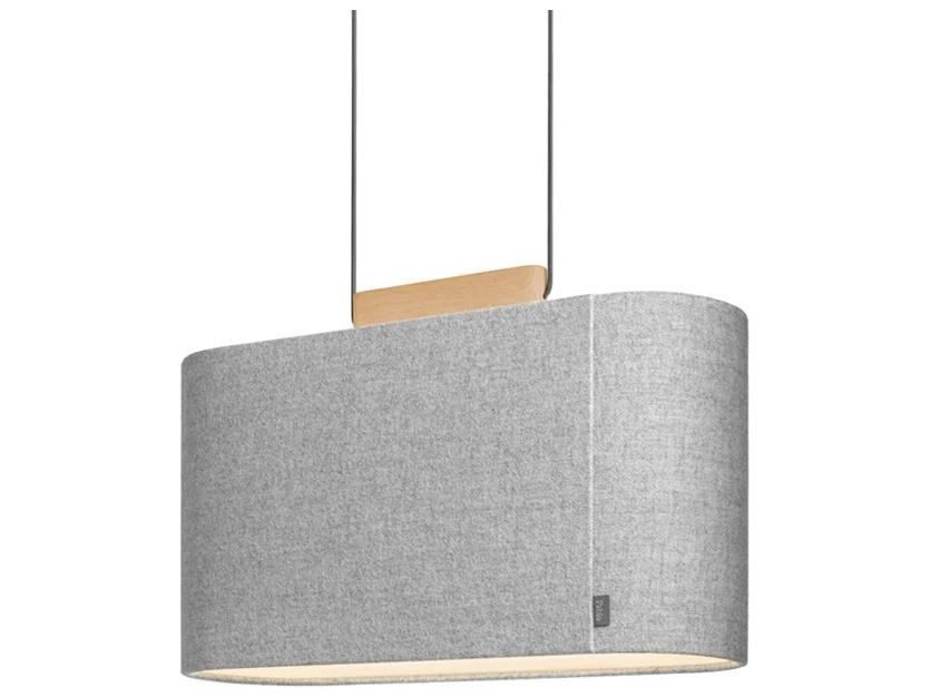 Belmont 2-Light Pendant in Silverdale Gray and Oak Wood by Brad Ascalon