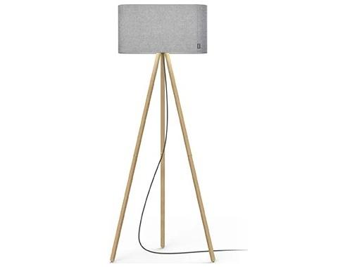 Belmont Grey Oak Floor Lamp with Grey Felt Shade by Brad Ascalon