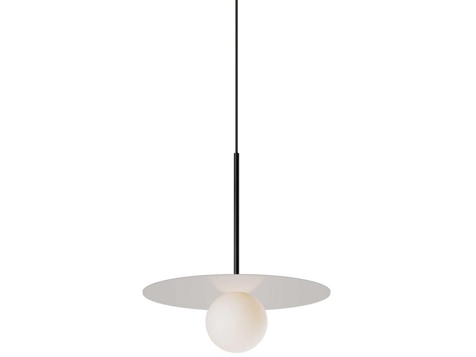Bola Disc White Globe Mini Pendant
